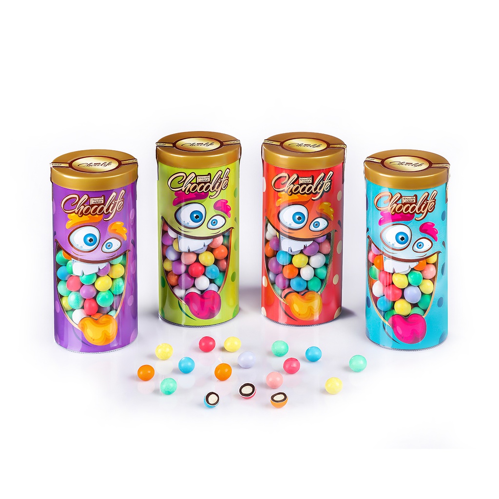 دراژه رنگی با مغزی بیسکوئیت (250گرمی)